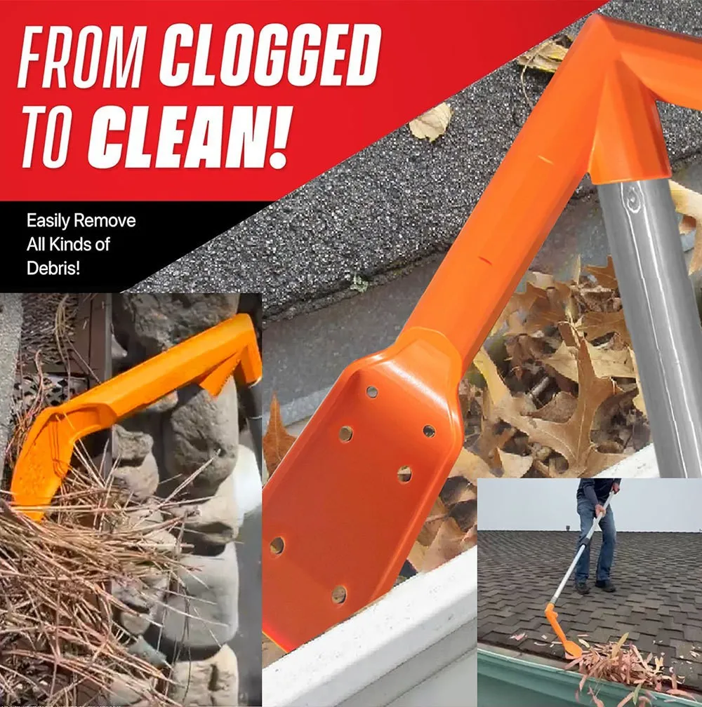 🔧 LIMITED‑TIME 49% OFF! ✨ No-Climb Gutter Cleaning Tool
