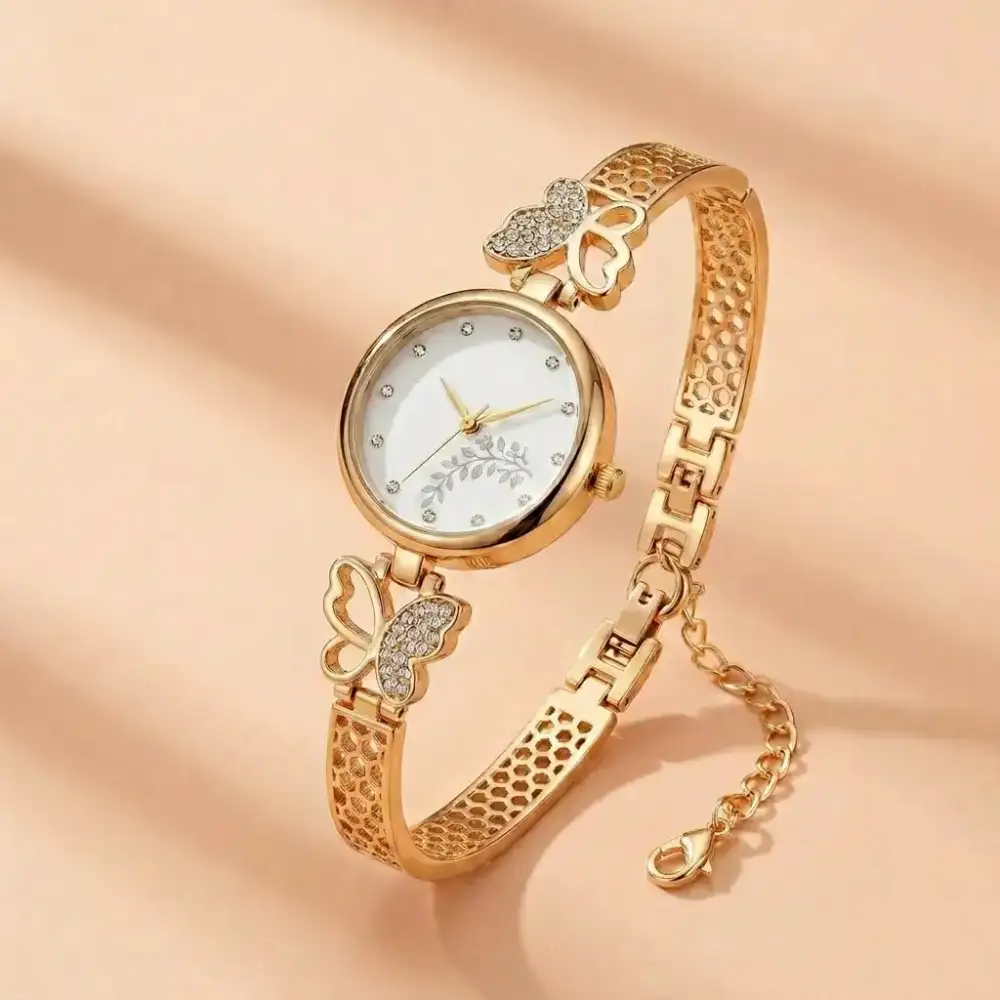 Traditional Brass Bracelet Fashion Watch