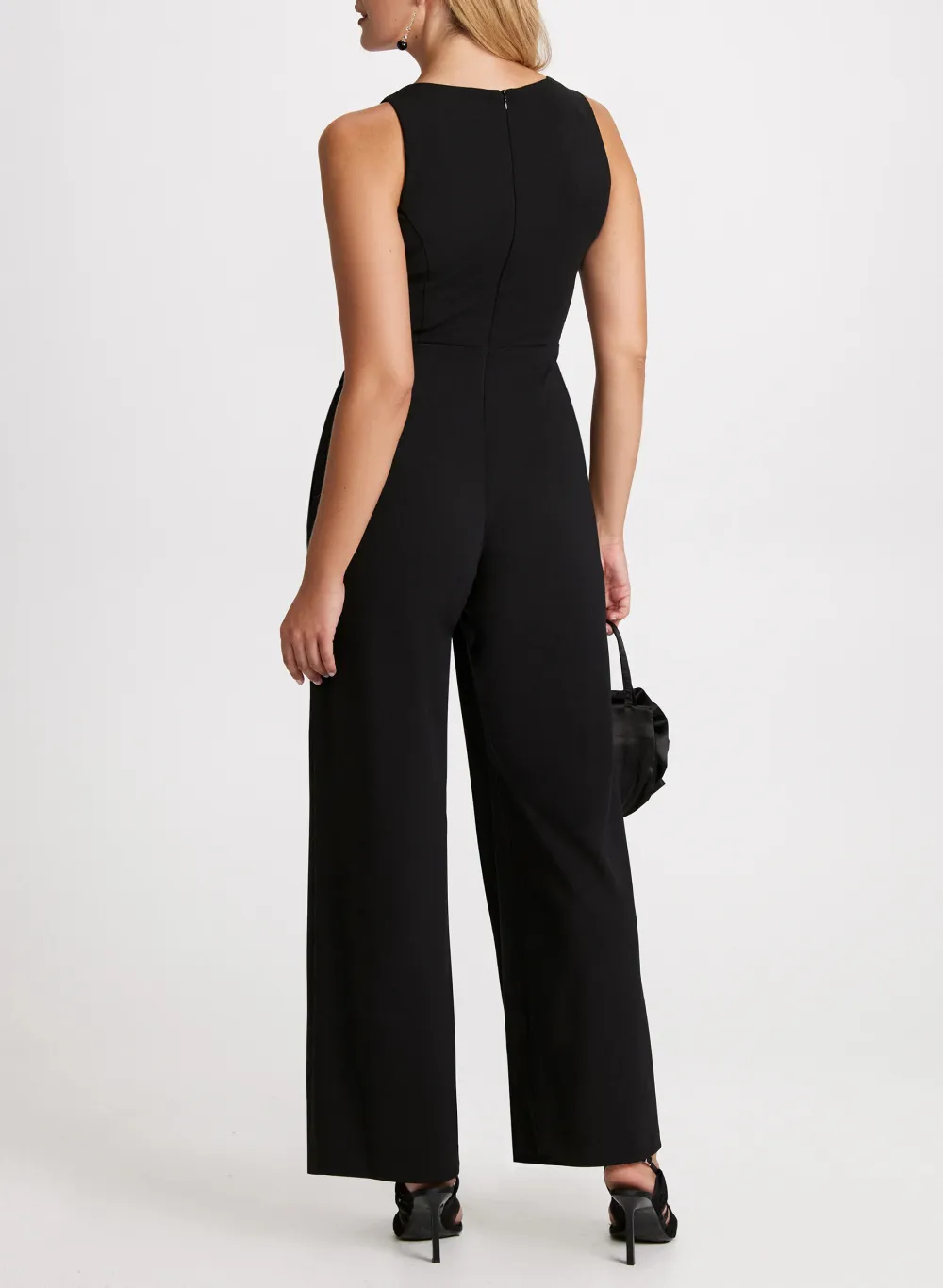 Red Pleated Jumpsuit
