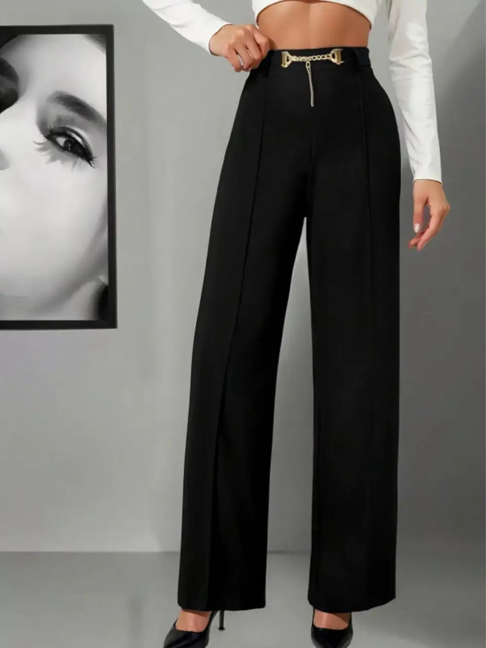 Wide Leg High Waist Pants