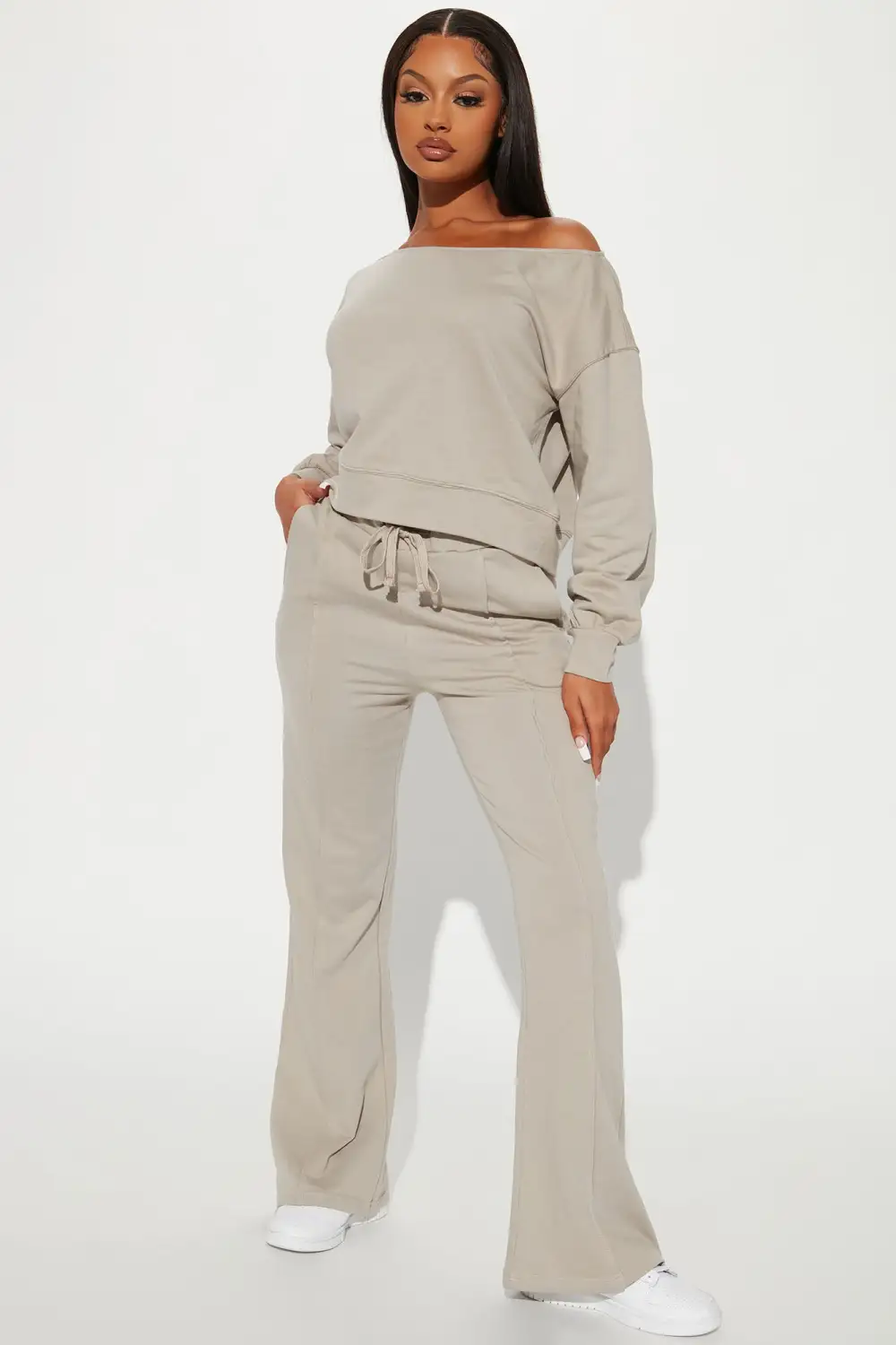 Easy Going Pant Set - Grey