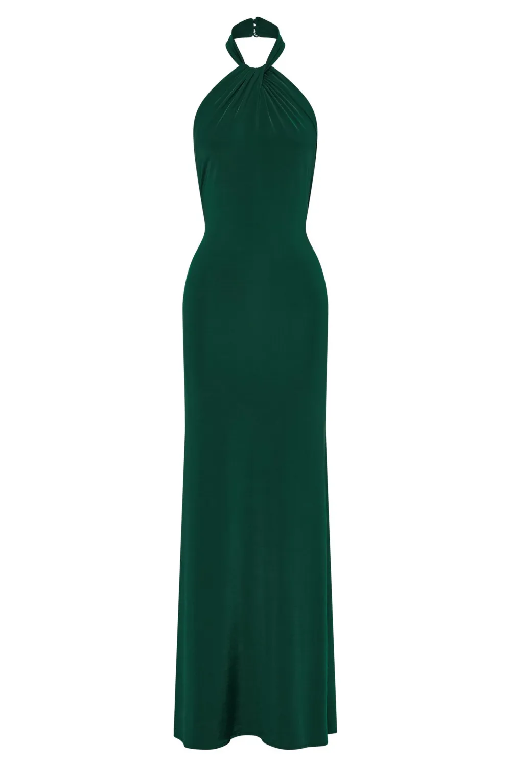 Slinky Halter Maxi Dress