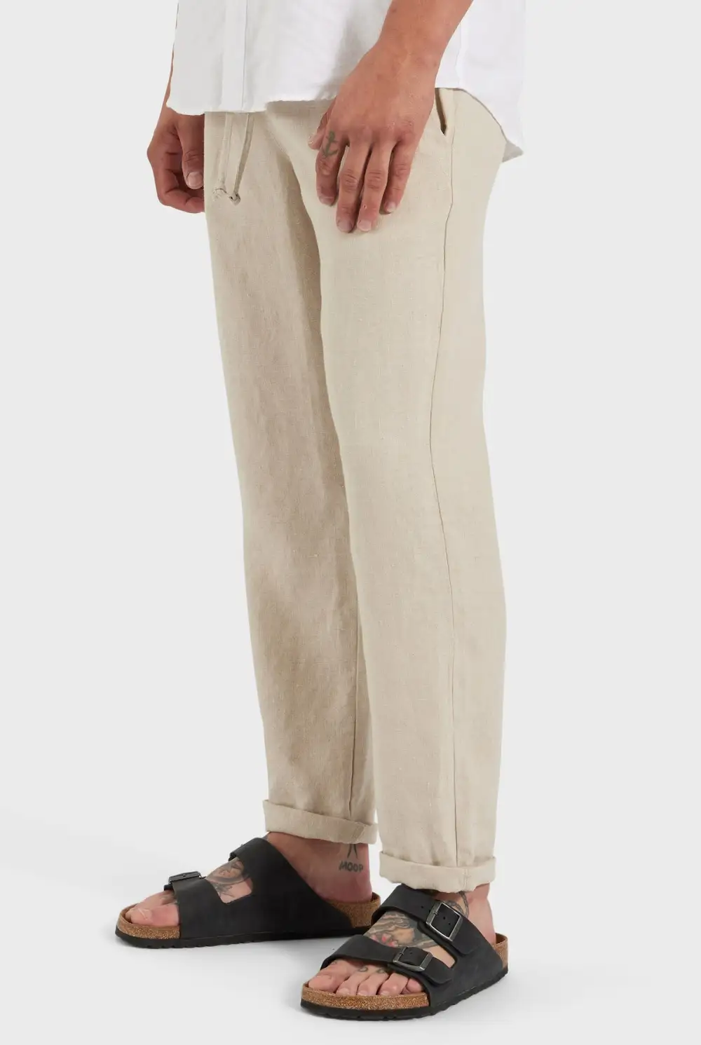 Riviera Linen Pant-black
