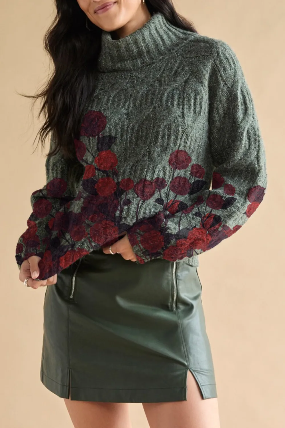 Aviana Cable Pullover Sweater