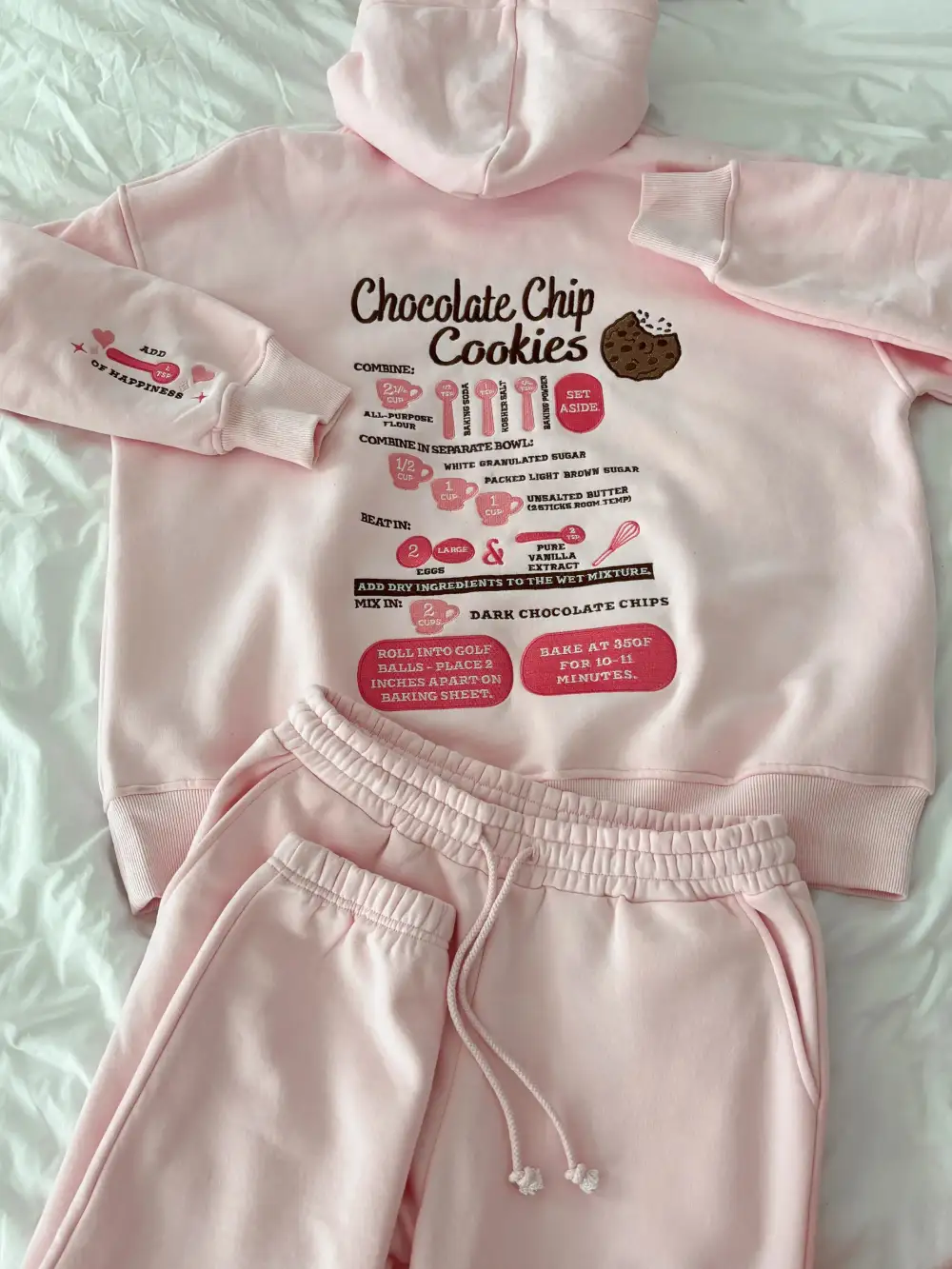Chip Cookie Recipe Embroider Hoodie
