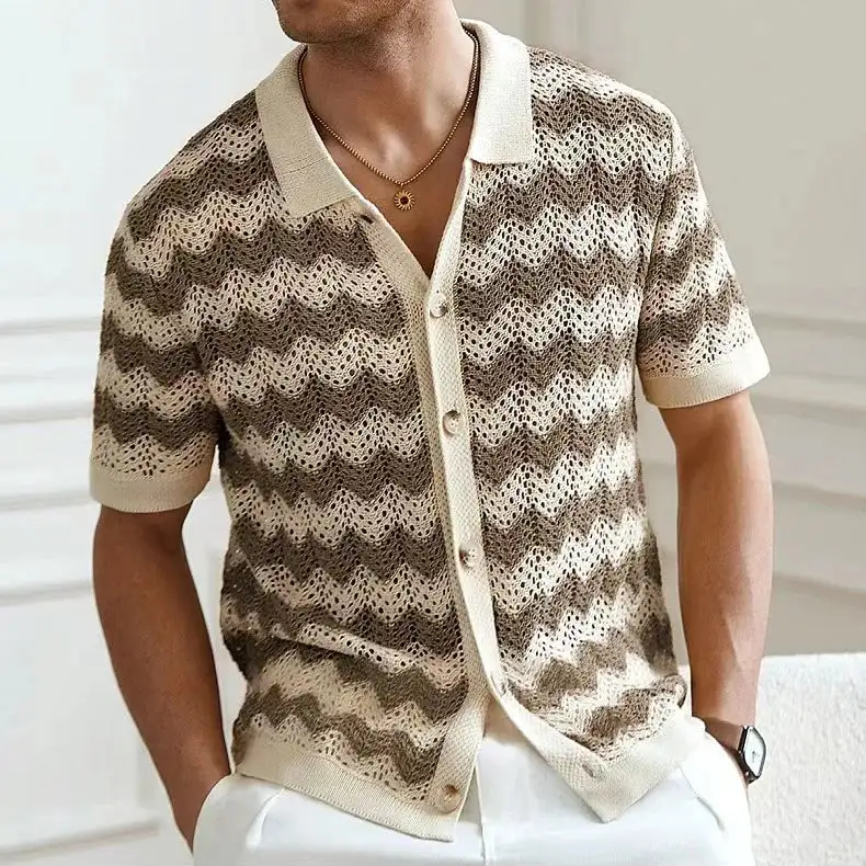 Button Front Knit Shirt