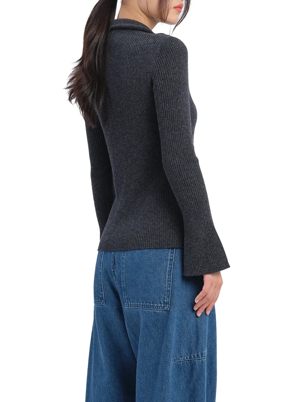 Slim - Fit Zip - Up Knit Cardigan