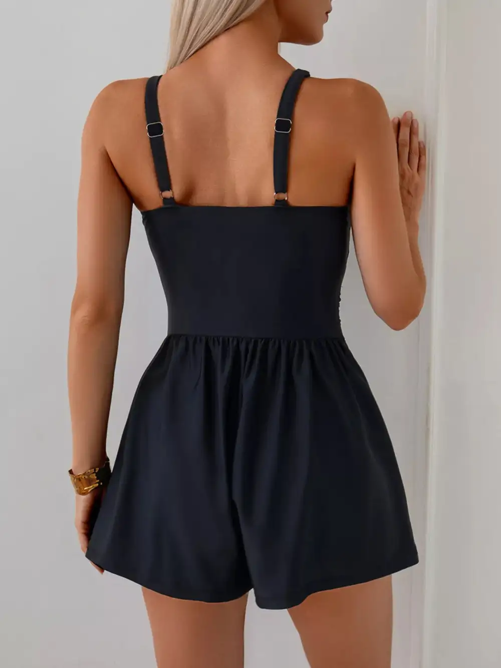 Neck Spaghetti Jumpsuit