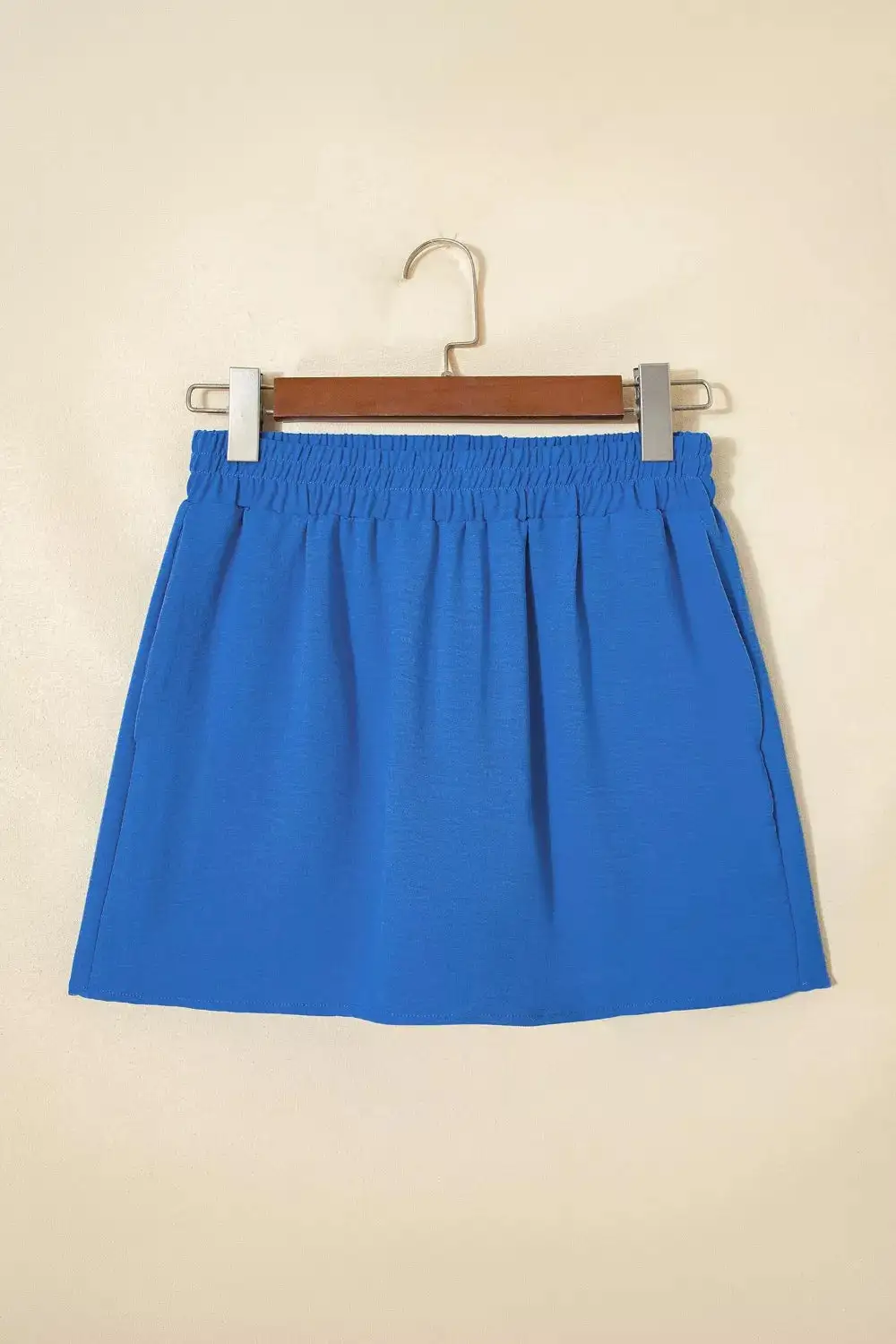Casual Elastic Waist Flowy Shorts
