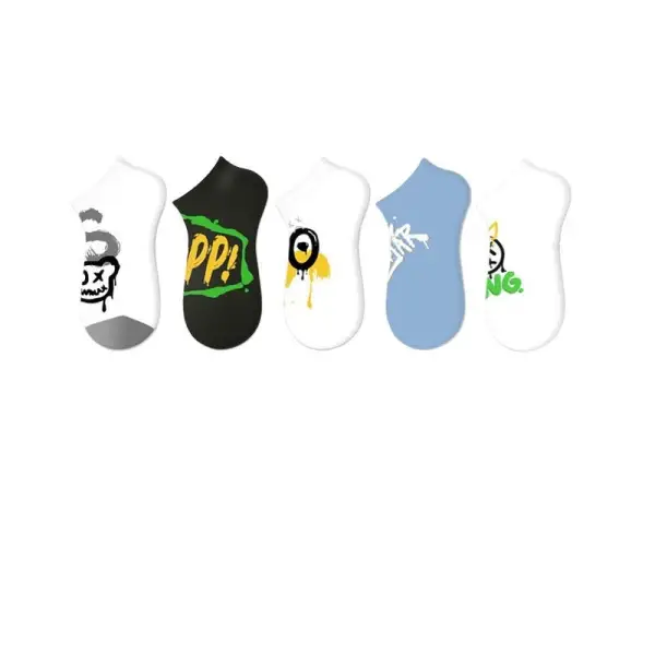 Urban Graffiti Graphic Sneaker Socks