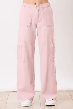 Pink Cargo Pants