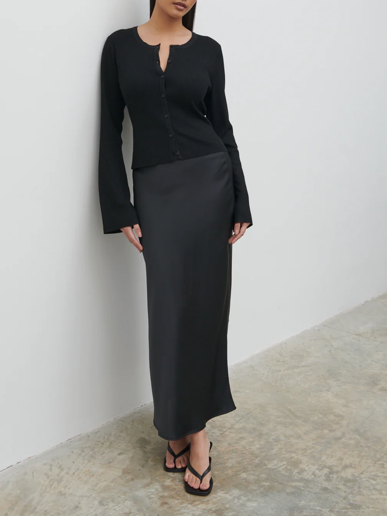 Satin Maxi Skirt
