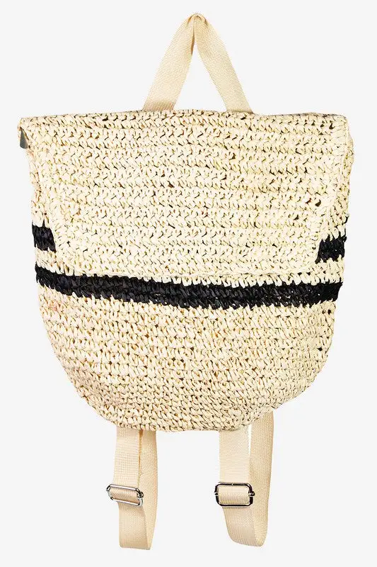 Woven Casual Backpack