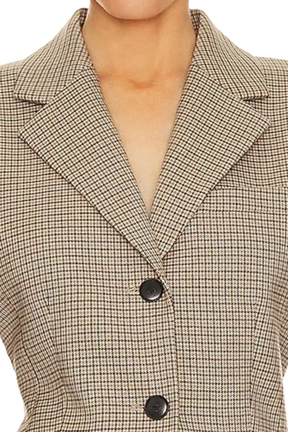 Plaid S Curve Jacket
