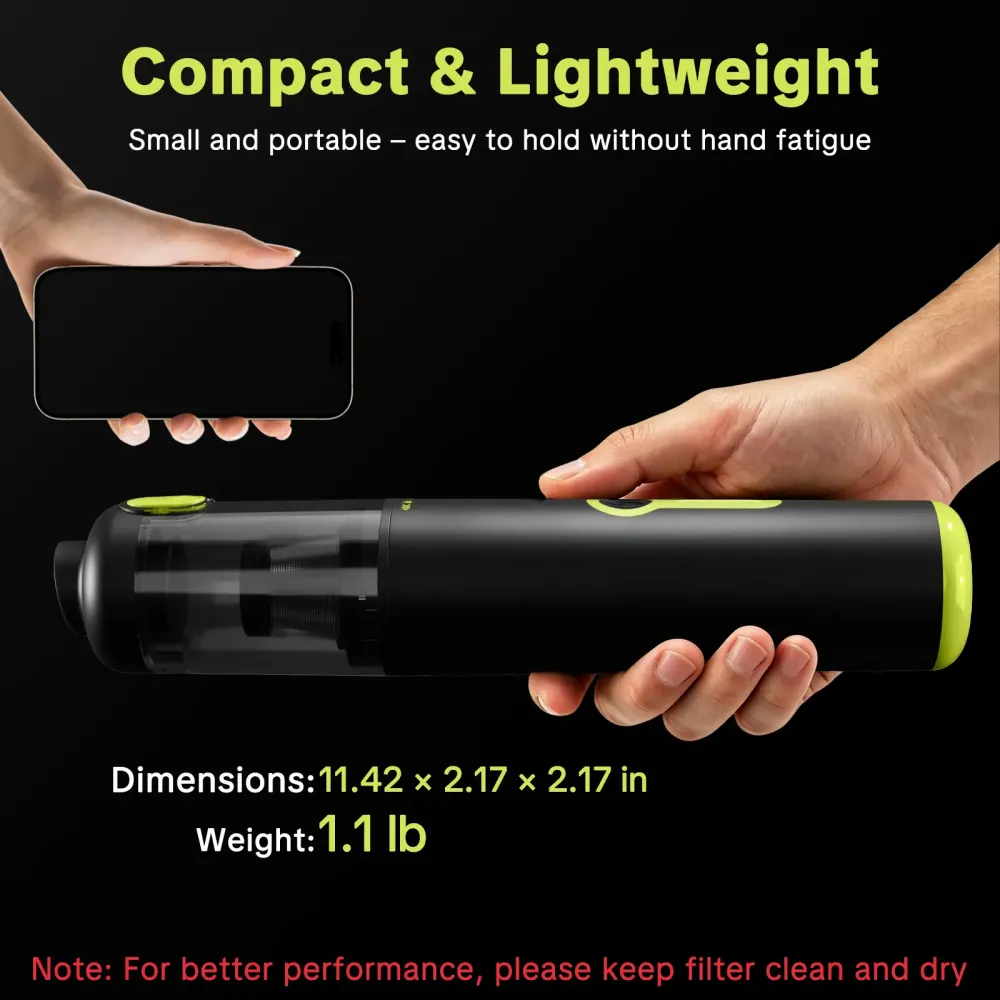 High-Power Car Wireless Vacuum Cleaner - Suction & Blow Dual Use