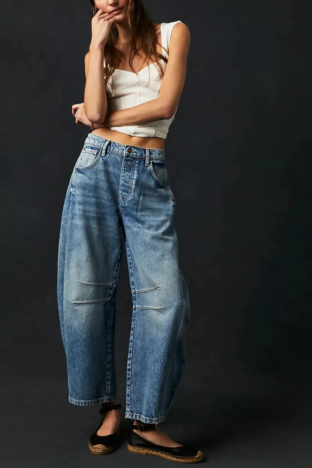 Balloon Leg Relaxed Jeans