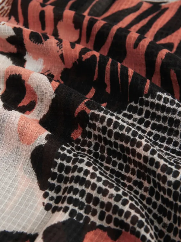 Animal Print Lightweight Scarf