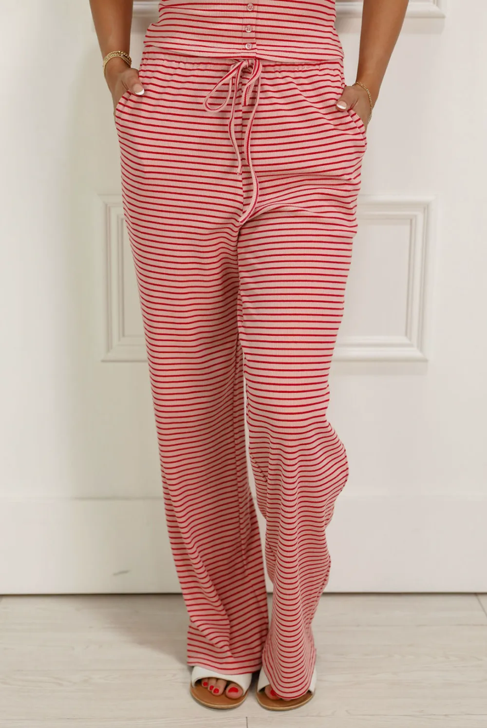 Striped Pants Set