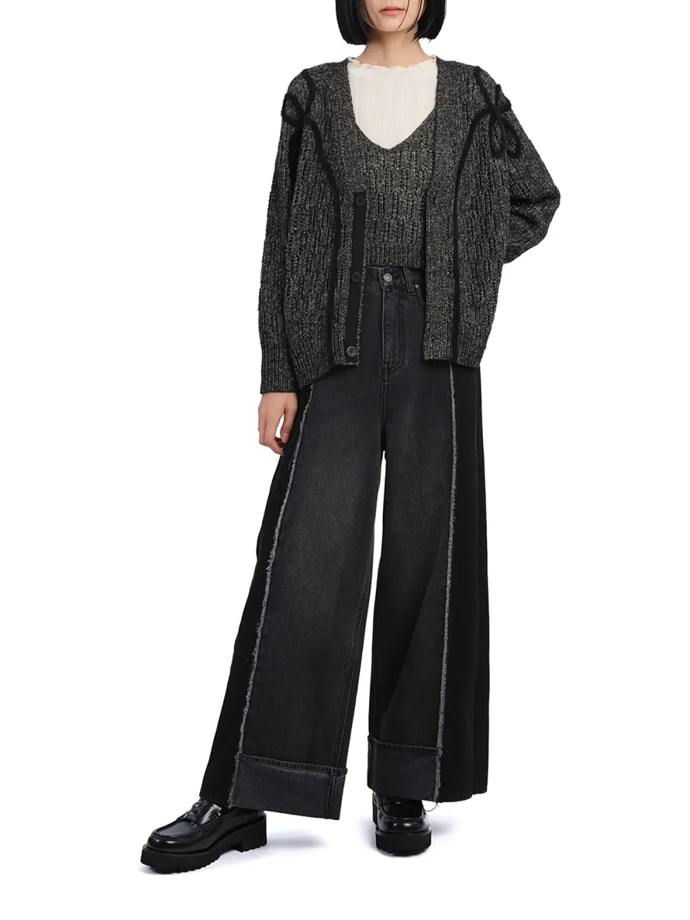 Tweed Textured Cardigan Jacket