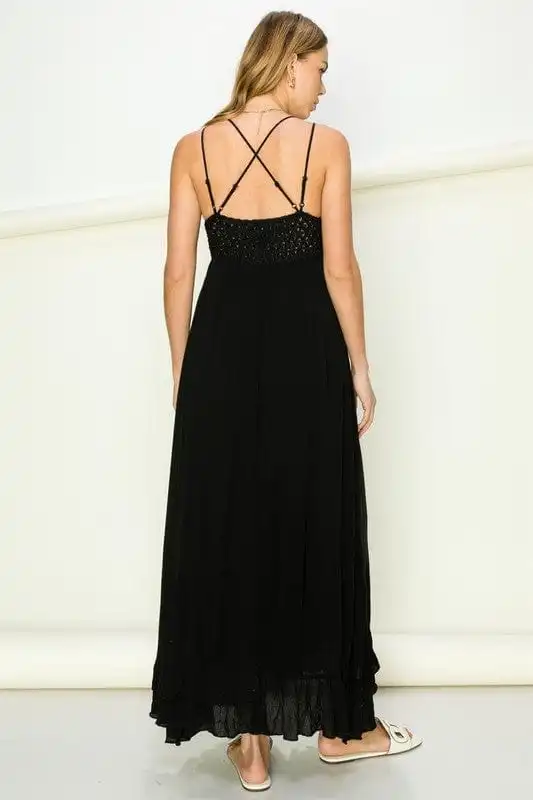 ??GYPSY FOX-HYFVE-Bustier Lace Maxi Dress