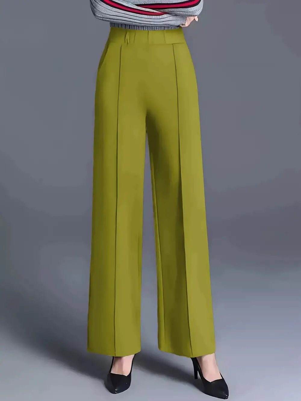 Easygoing Wide Leg High Waist Pants