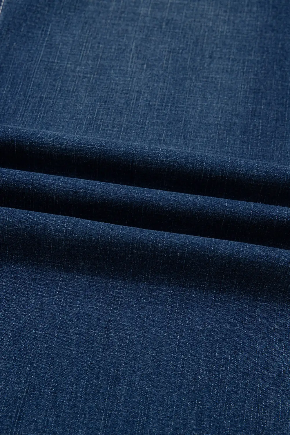 Loose Cuffed Stitched Waist Detail Jeans