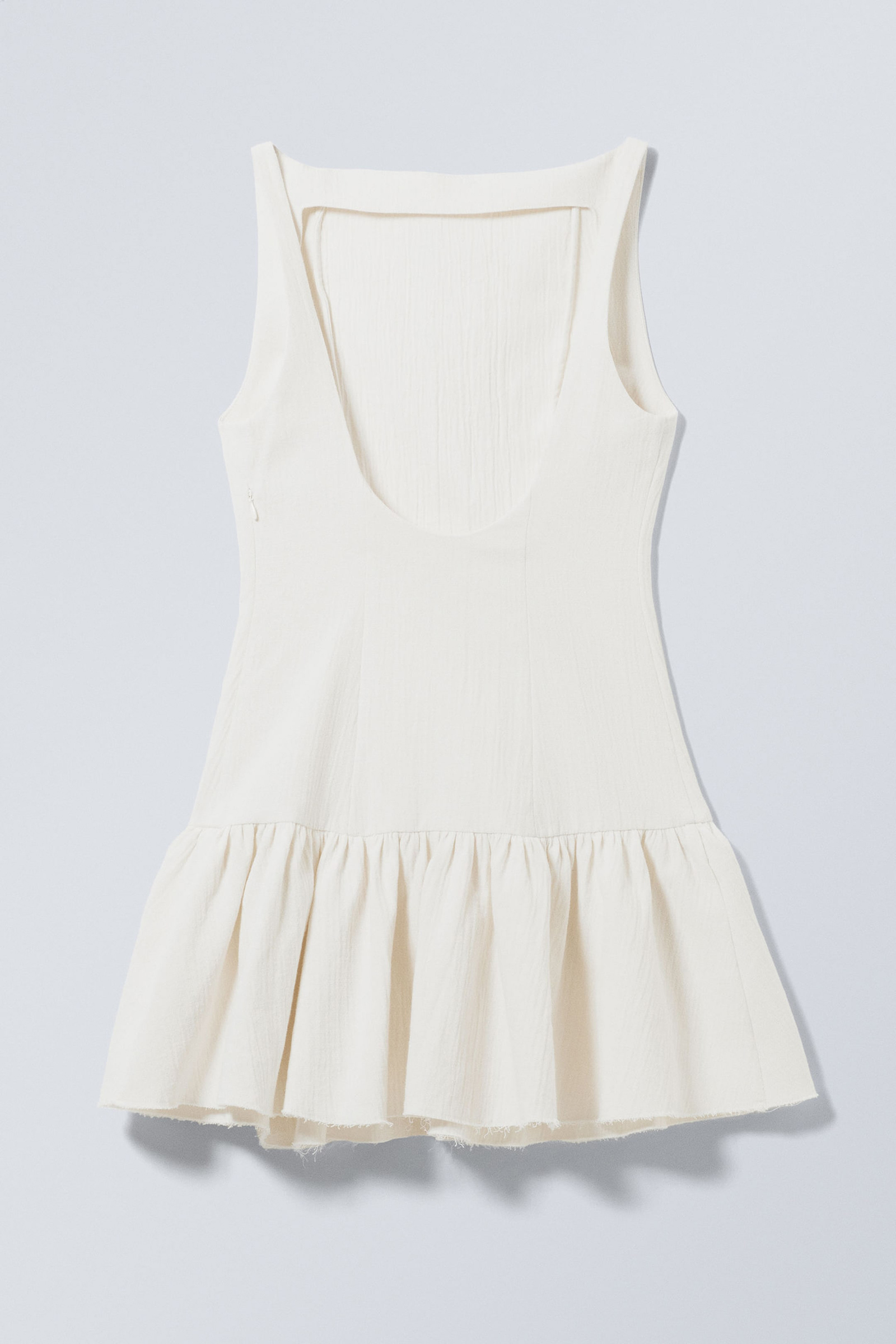 Plain Boat Neck Dress