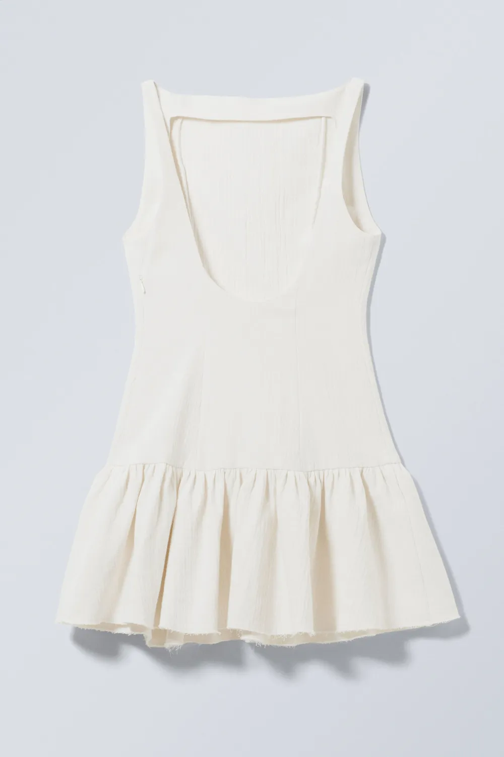 Plain Boat Neck Dress