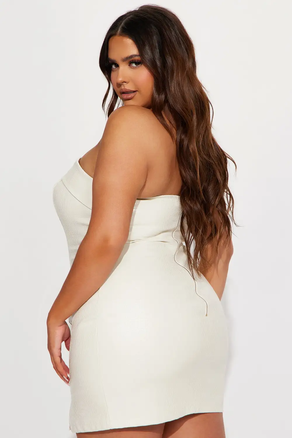 In The Matrix Mini Dress - Ivory