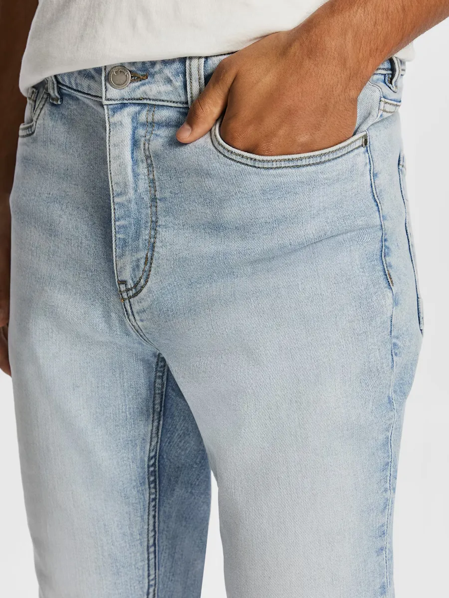 Light Blue Slim Fit Denim Jeans