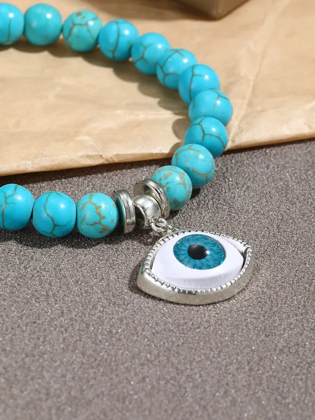 Bohemian Ethnic Turquoise Devil Eye Bracelet