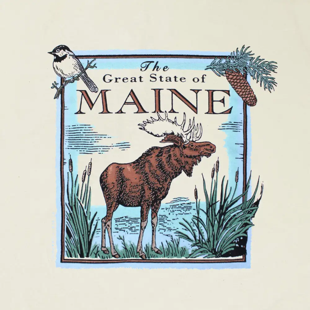 Deer Print Long Sleeved Women's Top