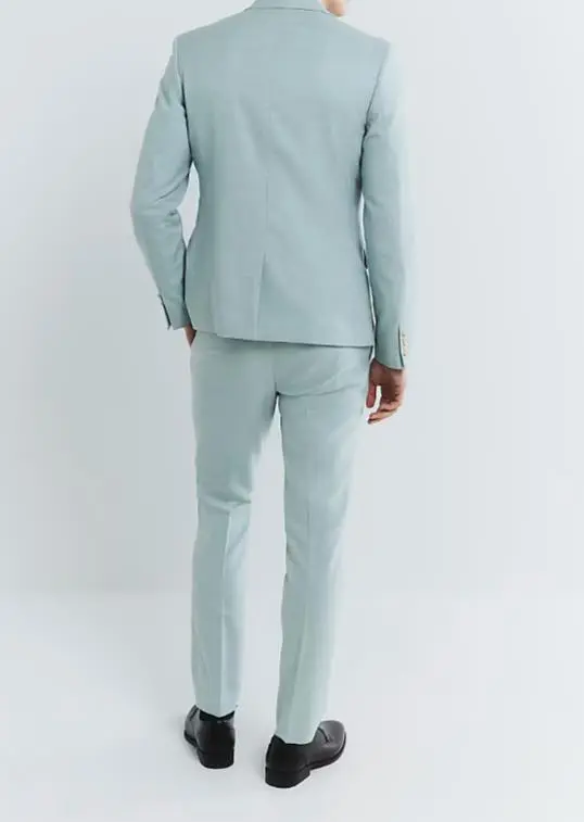 Men's Tight Fit Stylish Green Suit
