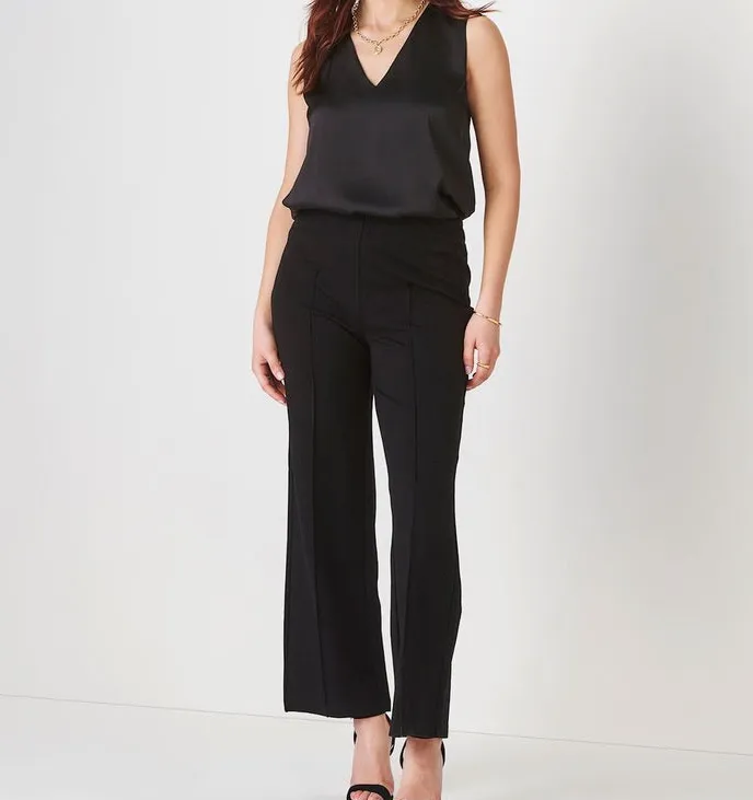 Structured Nylon Roomy Casual Pants