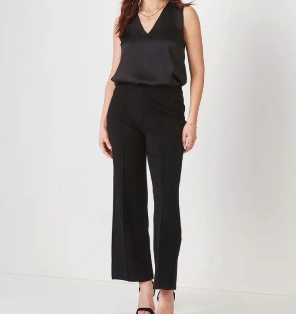 Structured Nylon Roomy Casual Pants