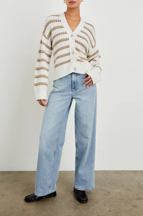 Classic Style College-Style Cardigan Sweater
