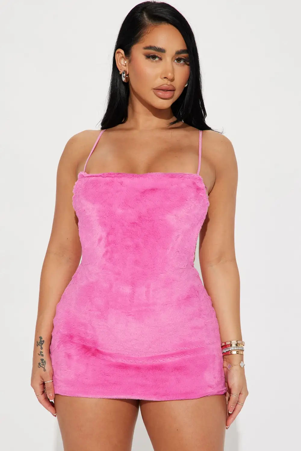 Pink Mink Mini Dress - Pink