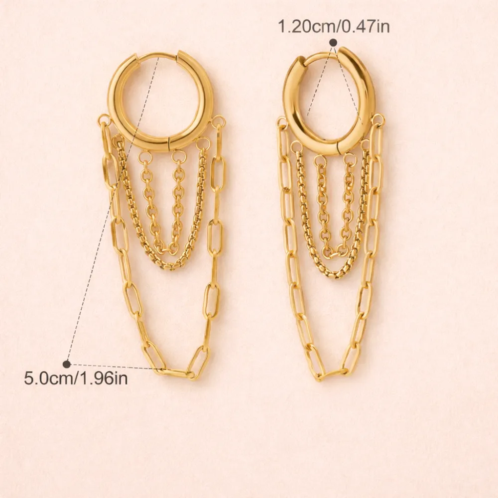 Classic Gold Chain Earrings