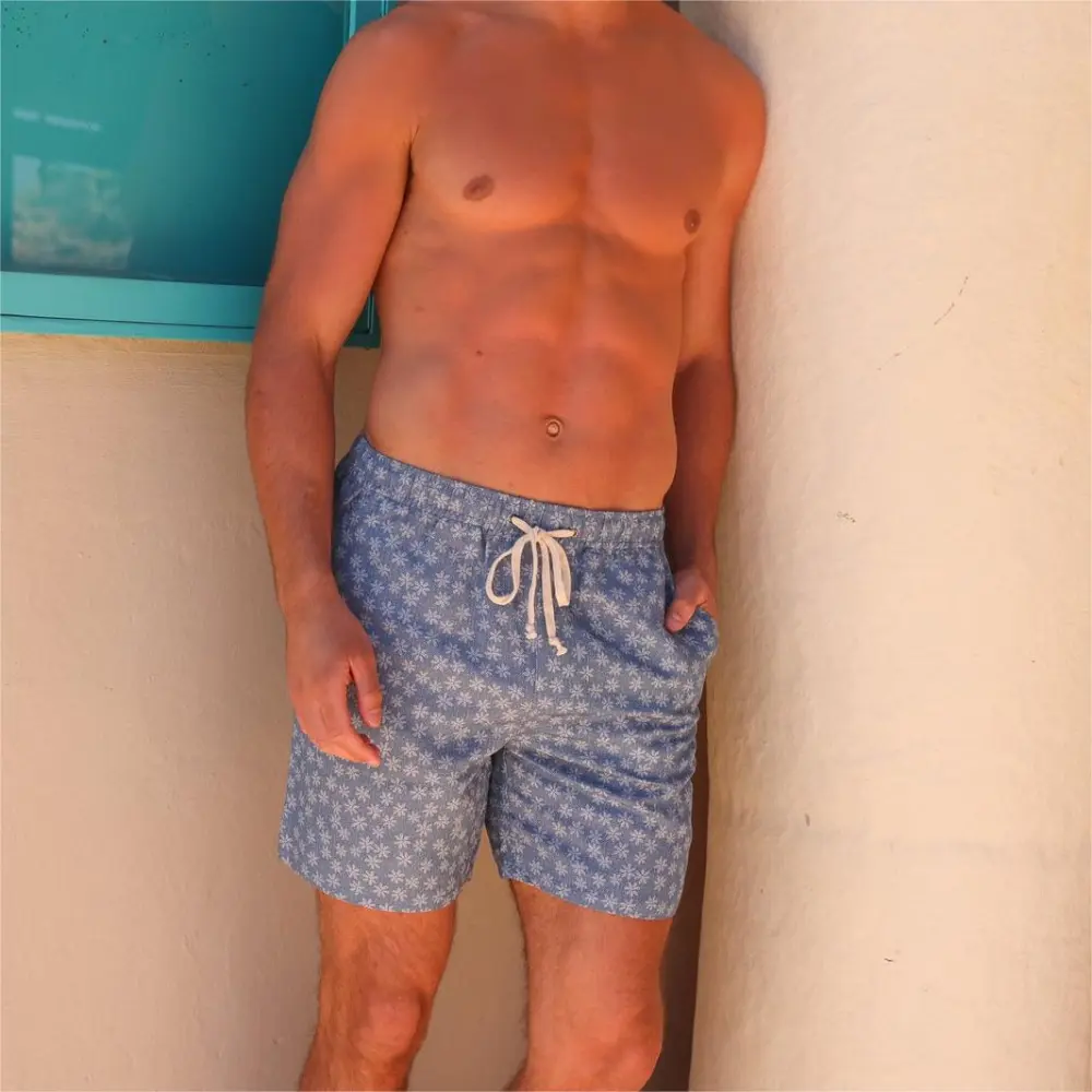 Men'S Linen Shorts - Daisy Denim