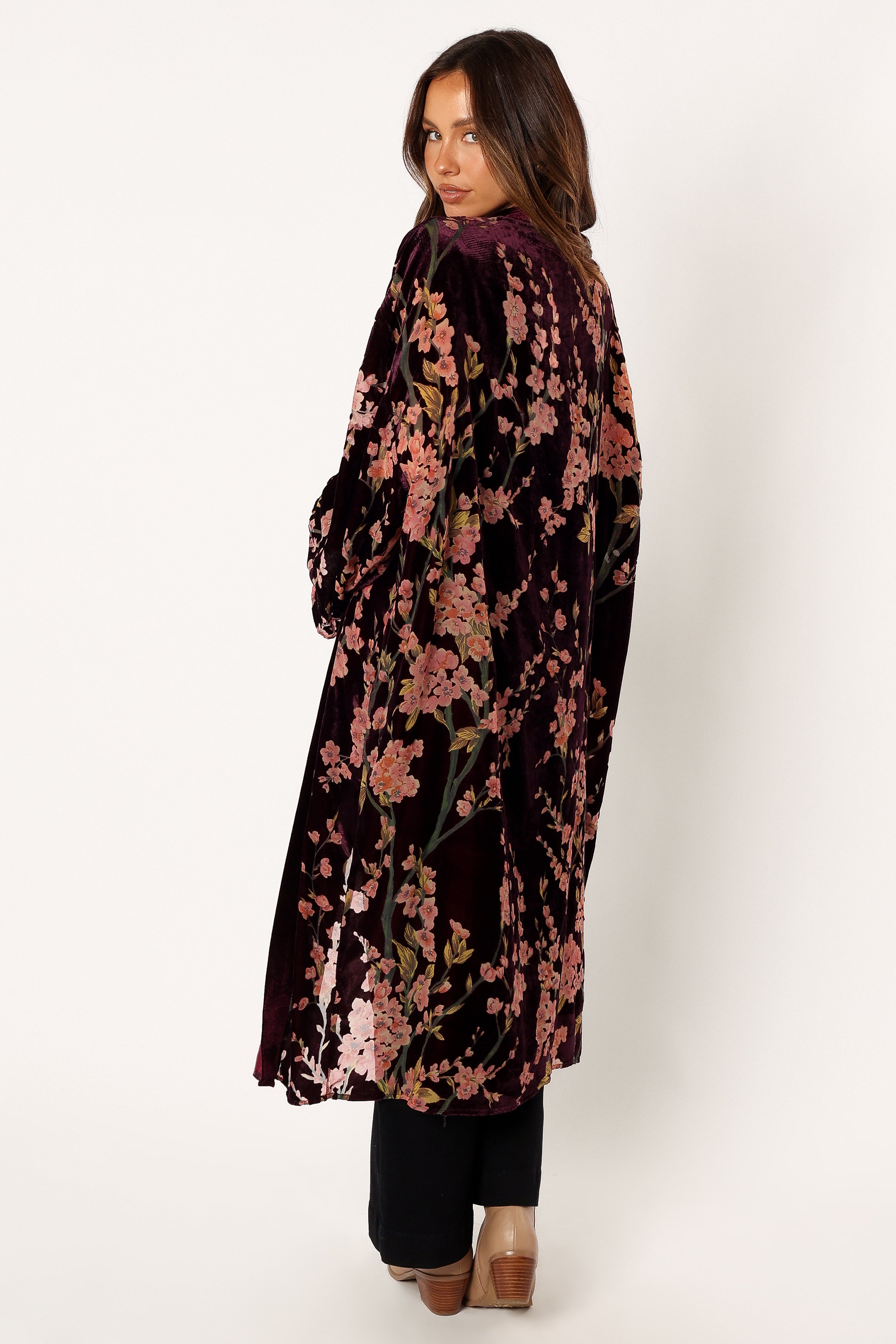 Lennon Velvet Duster - Floral