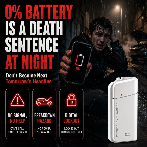 Portable emergency mobile phone charger