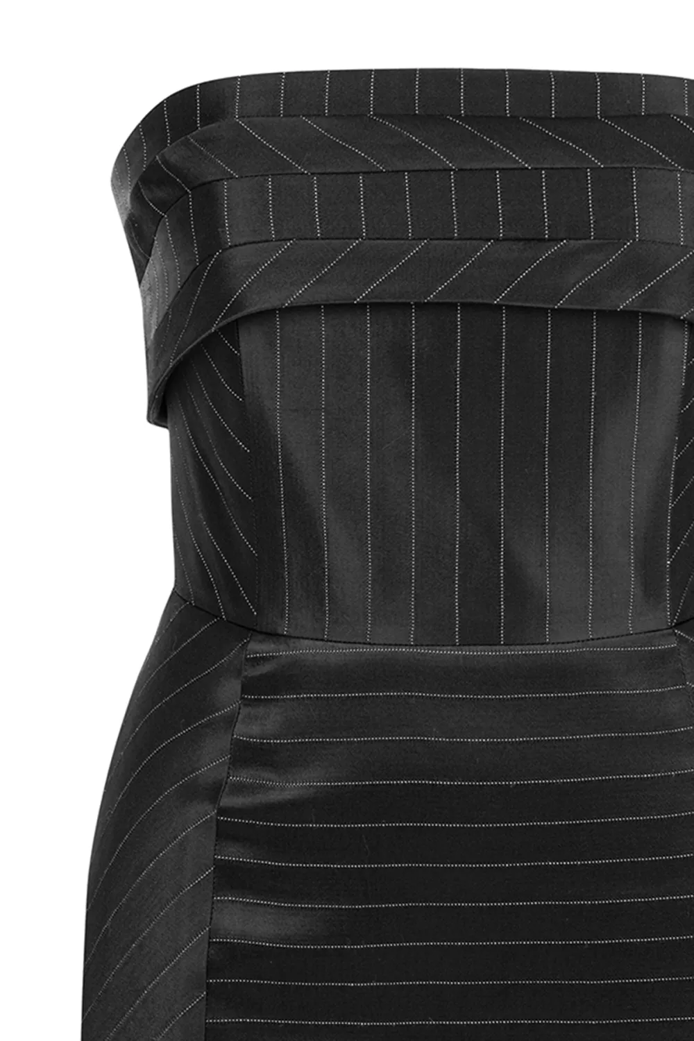 Strapless Mini Dress-Black