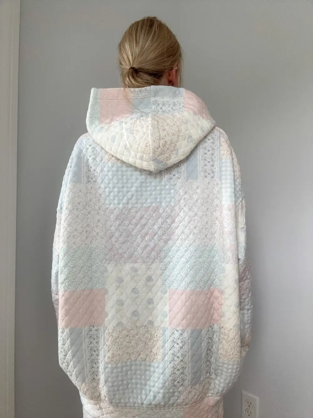 Shades of Quilted Pastel Hoodie