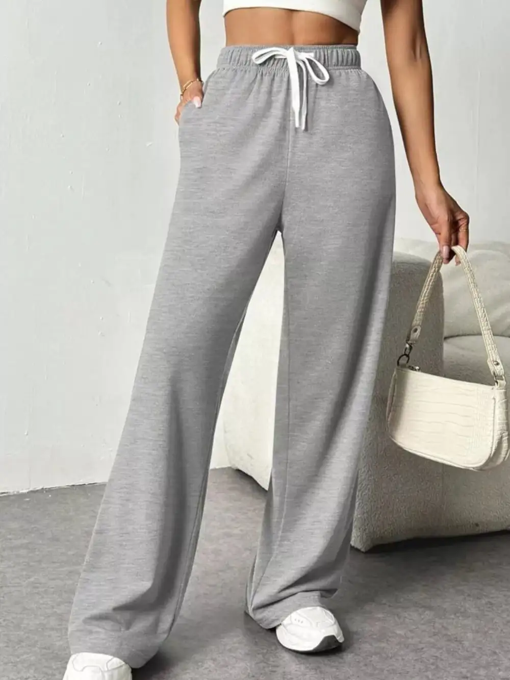 Everyday Drawstring Wide Leg Pants