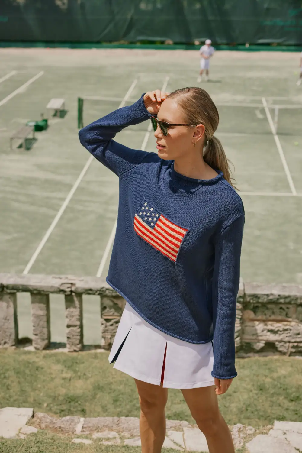 Navy Americana Sweater