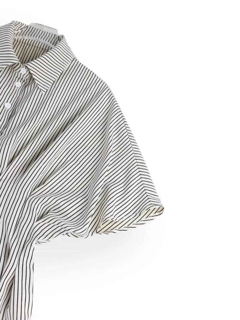 Striped Cinched Waist Shirt