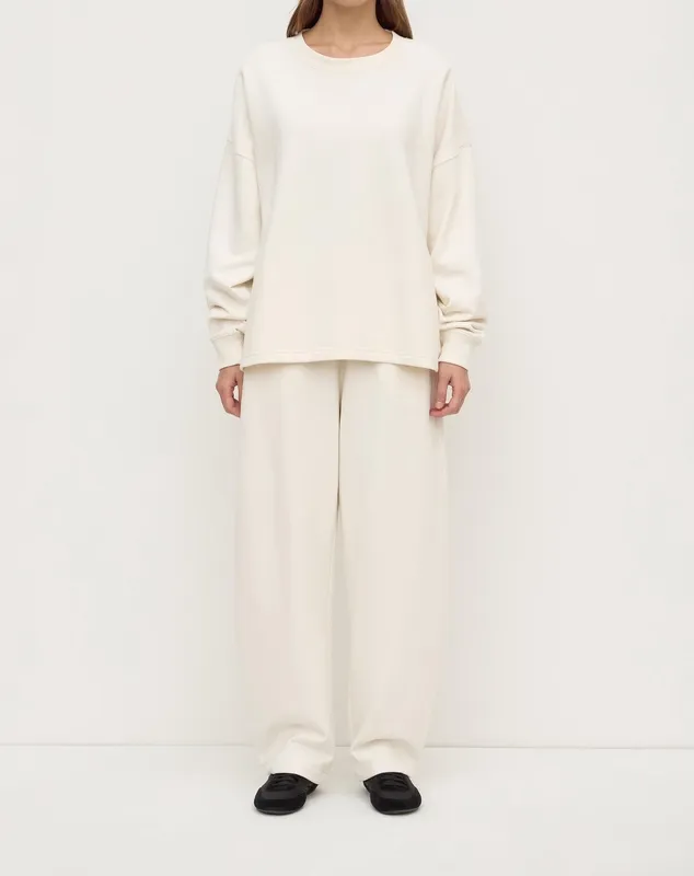 Shell Brushed Cotton Lounge Sweatshirt