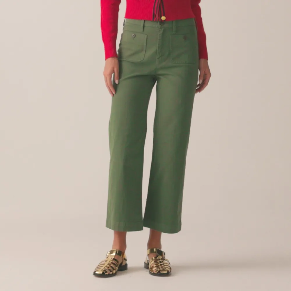 Sailor Slim Wide-Leg Chino Pants