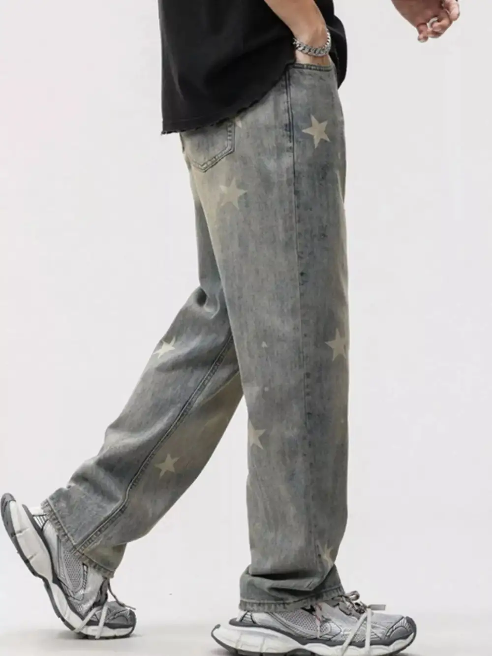 Star Wide Leg Jeans
