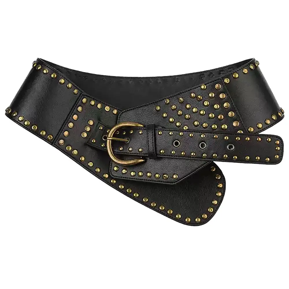 Aesthetic Wide Leather Belt